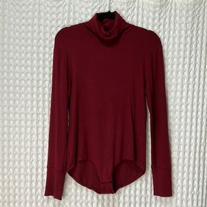 Womens Jcrew Ribbed Turtleneck Bodysuit L. Worn only a few times.